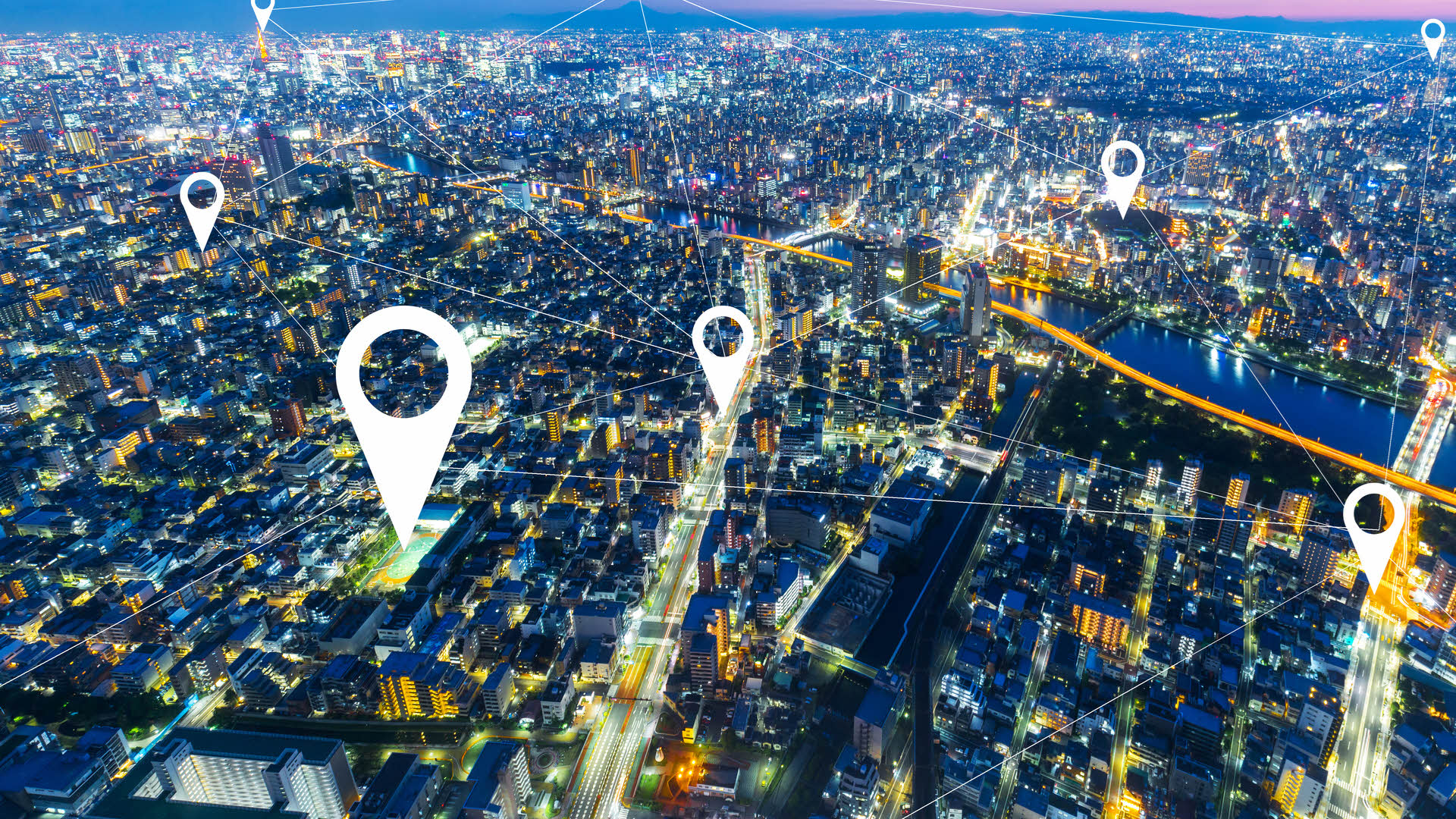 Stock image of city map