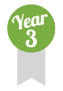 Year 3 badge icon