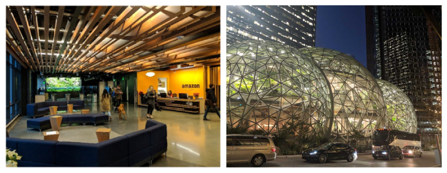 Photos of the Amazon headquarters in Seattle, taken by the author.