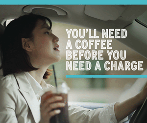 Animated digital ad promoting SDG&E's electric vehicle program.